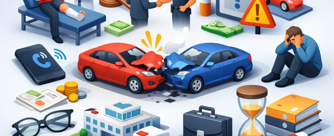 8 Top Mistakes After Car Crash Injuries