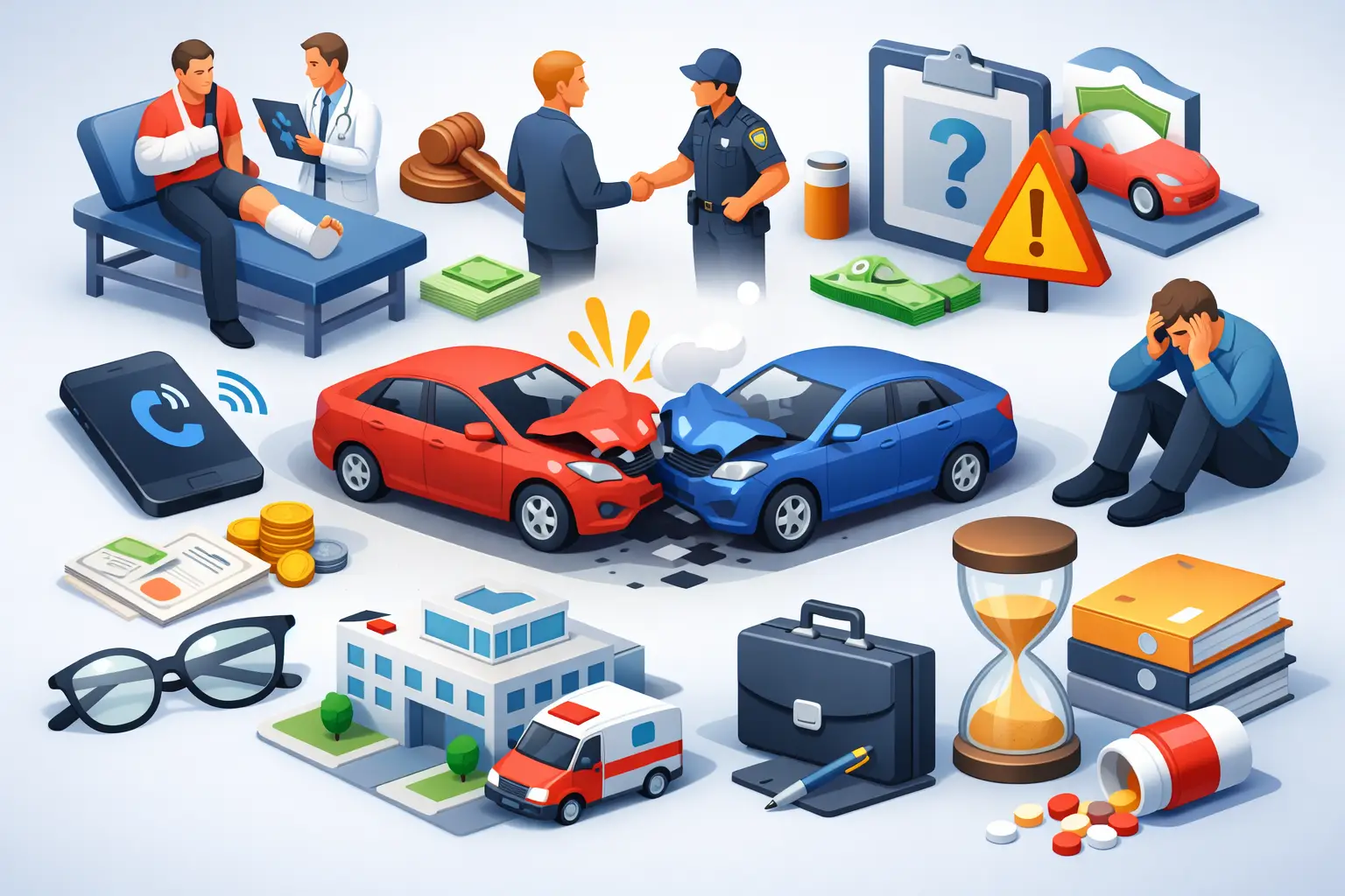 8 Top Mistakes After Car Crash Injuries