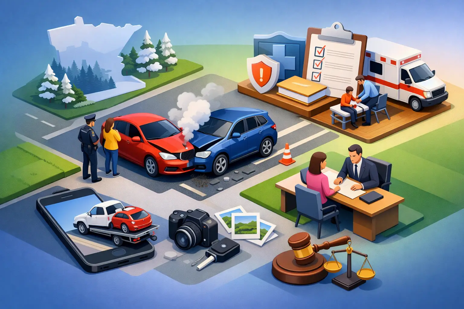 Best Steps After a Car Accident in Minnesota