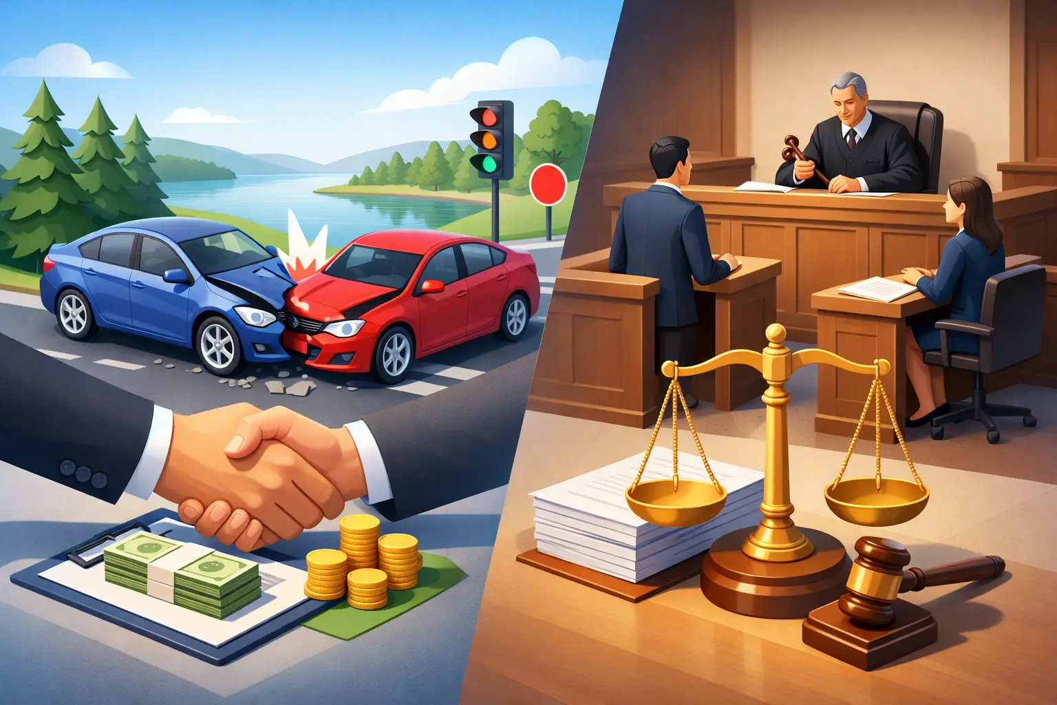 Settlement Versus Lawsuit After a Minnesota Crash