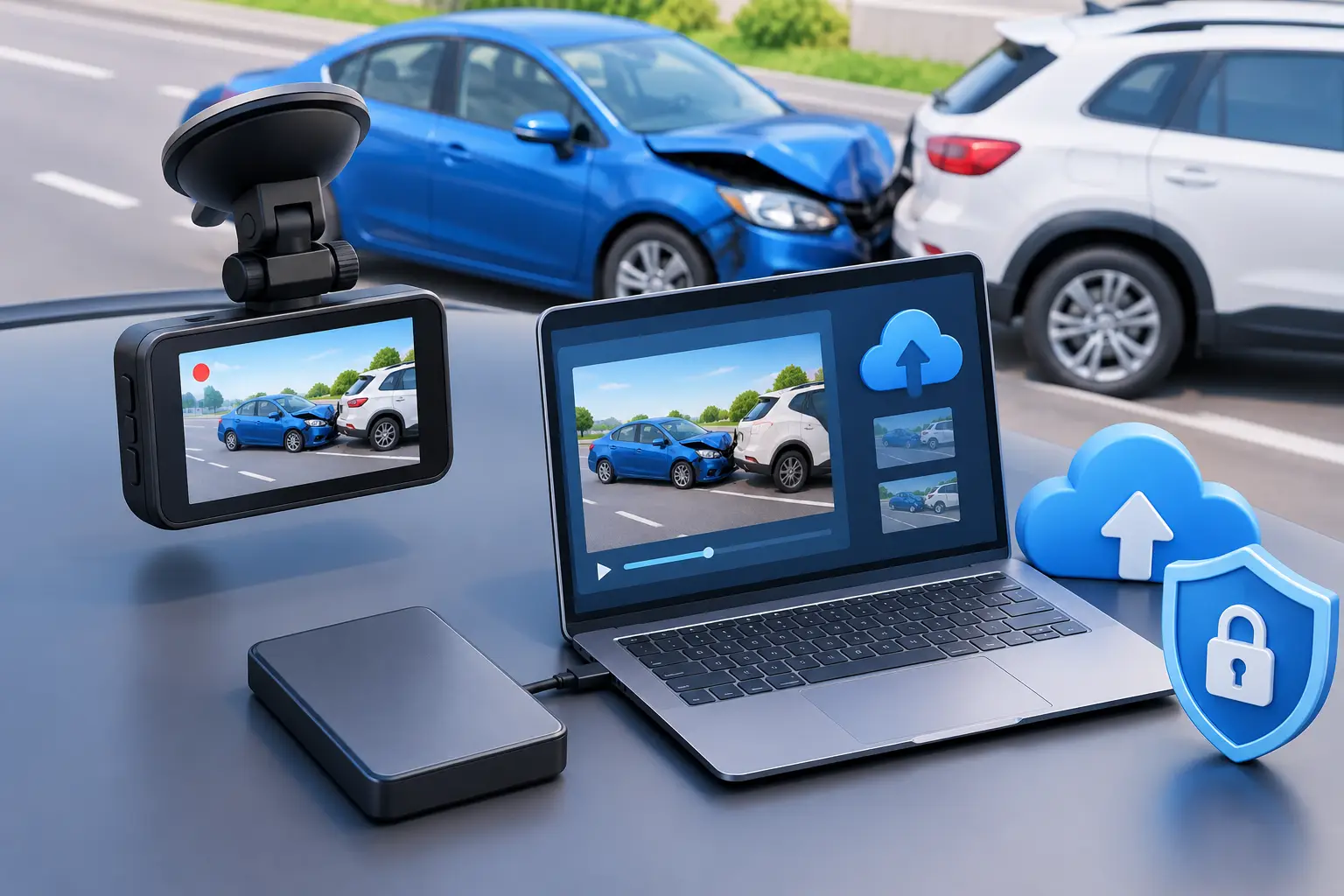 How to Preserve Dashcam Footage After a Crash
